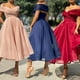 thumbnail image 2 of Vestido elegante De fiesta De noche con hombros descubiertos, corte en A, para invitados De Boda, vestido De cumpleaños para cóctel, Vestidos De Novia, 2 of 5