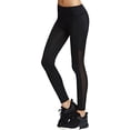 thumbnail image 4 of LELINTA Women's Yoga Pants High Waist Power Flex Mesh Running Sports Gym Fitness Tight Yoga Leggings 2 Style, 4 of 9