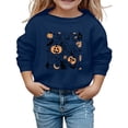 thumbnail image 2 of Chandail à Capuche d'Halloween pour Filles, Doux et Confortable, Tenue Décontractée Automne Hiver pour Tout-Petits, Manches Longues, Col Rond, 2 of 3