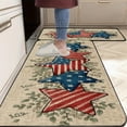 thumbnail image 4 of Weloille Independence Day Kitchen Rug Set 2Pcs, Non-Slip Wear Resistant Floor Mat, Absorbent Stain Resistant Low Profile Doormat, Holiday Carpet for Kitchen Entryway Laundry Room, 4 of 6