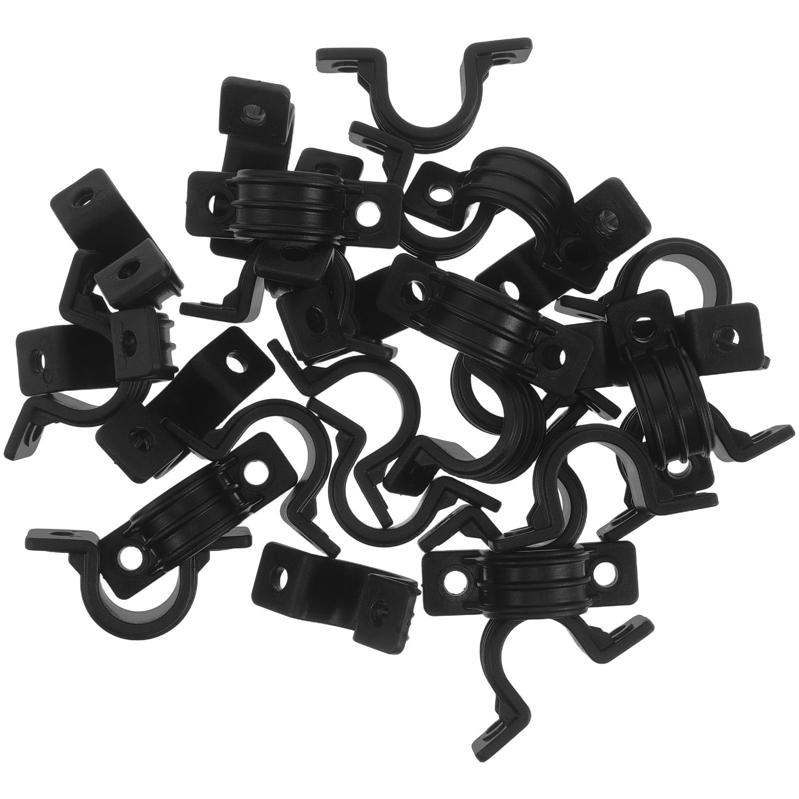 FOMIYES 30Pcs Walker Replacement Clip Black Plastic Locking Clamps for Mobility Aid Accessories