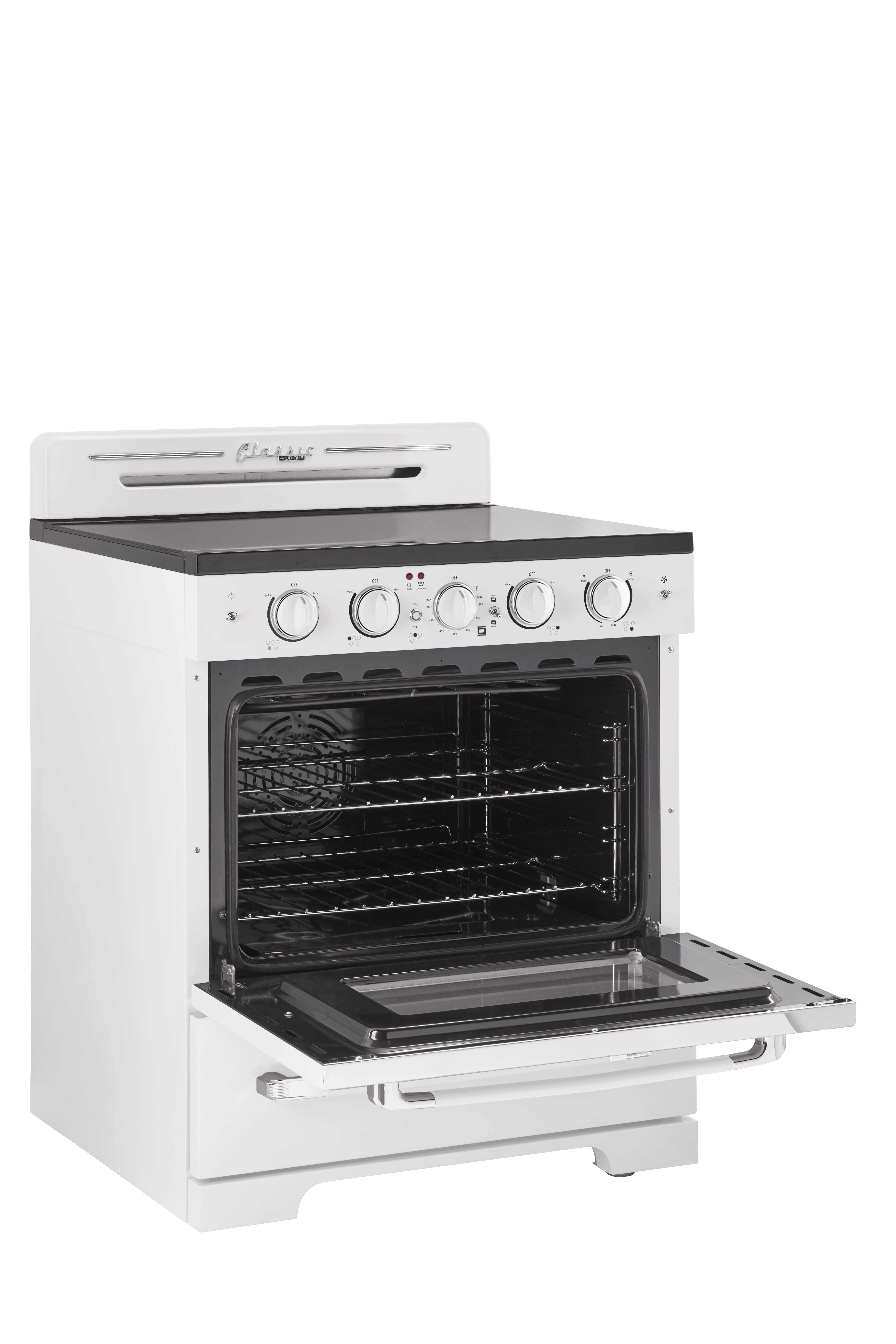Unique Appliances Oven 30.0 in 3.9 cu/ft Electric Freestanding Range in Marshmallow White