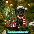 thumbnail image 2 of Novelty Black Dachshund Christmas Tree Ornament Gift for Men Women Dog Lover, Personalized Name Black Dachshund Dog Shaped Xmas Ornament 2025, Customized Dogs Puppy Owners Hanging Ornaments with Name, 2 of 5