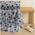 thumbnail image 4 of Soimoi Green Cotton Voile Fabric Leaves & Anemone Floral Print Sewing Fabric Yard 42 Inch Wide, 4 of 7