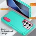 thumbnail image 3 of Funda para Teléfono Samsung Galaxy S26 Ultra 5G de 6,9" con Soporte Incorporado, Funda Protectora Resistente a Prueba de Golpes/polvo/caídas de Grado Militar para Samsung Galaxy S26 Ultra 5G, Verde, 3 of 8