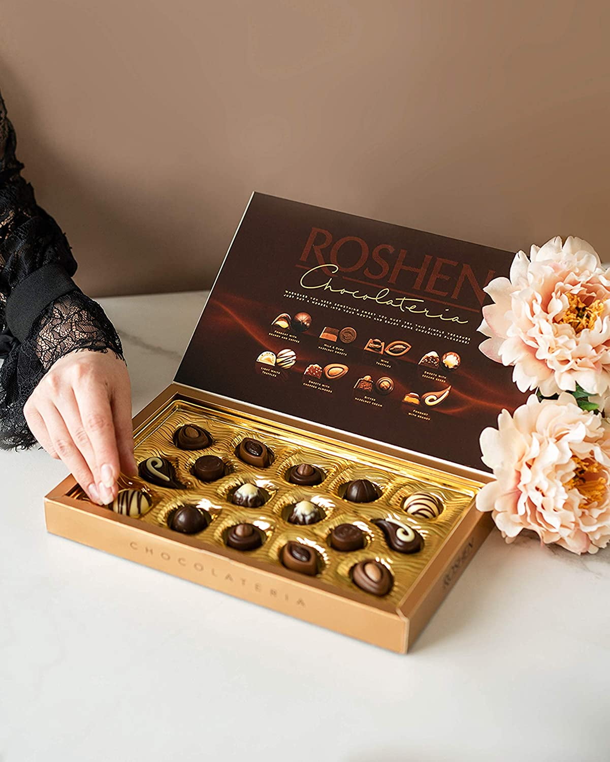 Roshen Gift Box Assorted Premium Chocolateria" Candy Gift Box 6.84oz/194 grams
