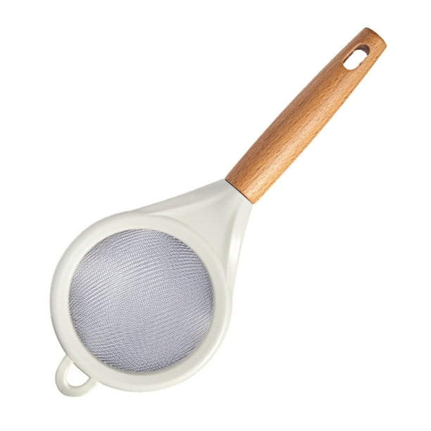 Ramiter Flour Sieve With Wooden Handle Fine Strainer Powdered Sugar