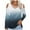 Dark Blue1, variant on Jalioing Women's Long Sleeve Fashion Shirts Cold Shoulder Cross V Neck Casual Blouses Gradient Spring Summer Tops