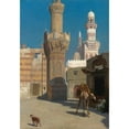 thumbnail image 3 of Jean-Léon Gérôme 11x14 Black Modern Framed Museum Art Print Titled - A Hot Day in Cairo (In Front of the Mosque), 3 of 5