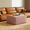 Pink + Corduroy + Foam + Plywood, variant on Upholstered Square Corduroy Ottoman - Soft Fabric Footrest Stool with Plush Padding for Living Room, Bedroom, Office, Entryway, Cozy Accent Seating
