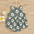 thumbnail image 2 of Yindaity Baby Girl Dress Summer Ruffle Sleeve Bowknot Floral Dresses Casual Sundress Grey,6-12 Months, 2 of 3