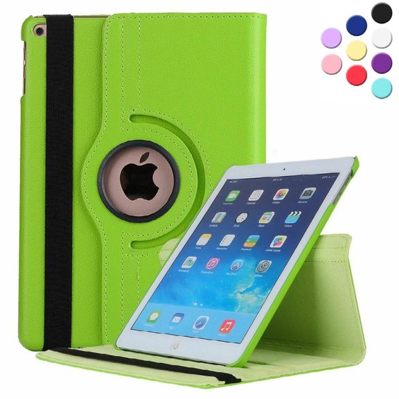 Rotating Case for New iPad 8th Gen (2020) / 7th Generation (2019) 10.2 Inch - 360 Degree Rotating Smart Protective Stand Cover with Auto Sleep/Wake, Green