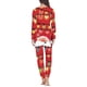 thumbnail image 4 of Conjunto de pijama de dos piezas para mujer, jersey de manga larga con diseño navideño, ropa de casa cómoda e informal, otoño, 4 of 4
