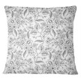 thumbnail image 1 of S4Sassy White Cotton Poplin Floral Print Square Pillow Case 2 Pcs Cushion Cover Home Decor-12 x 12 Inches, 1 of 4