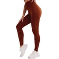thumbnail image 2 of Aoiroe Leggings for Women,Work Out Leggings Leggings For Women Tummy Control Plus Size Yoga Pants Capri Workout Yoga Pants Workout Leggings Fitness Clothing Coffee L, 2 of 8