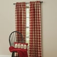 thumbnail image 2 of Park Designs Garnet Red Buffalo Check Panels 63"L, 2 of 6