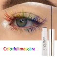 thumbnail image 3 of Máscara de pestañas de 12 colores alargamiento y grueso negro marrón oscuro para maquillaje de ojos, 3 of 4