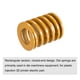 thumbnail image 3 of Resorte de troquel de Compresión Unique Bargains Amarillo 40mm OD 45mm Largo Carga Ligera, 3 of 5