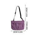 thumbnail image 3 of Bolso bandolera de lona para mujer, bolso de hombro, riñonera, bolso pequeño – Correa ajustable y desmontable, diseño ligero y compacto, ideal para el día a día, uso casual y viajes., 3 of 6