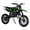 Green Dirt Bike for Kids_A8, variant on AurumEdge 49cc Kids Rocket Motorcycle,2-Stroke Gas Power Mini Dirt Bike, Motocross, Dual Headlights Pocket Motorbike with Front Rear Disc Brakes Black