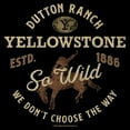 thumbnail image 2 of Men's Yellowstone Dutton Ranch So Wild ESTD. 1886 Graphic T-Shirt, 2 of 5