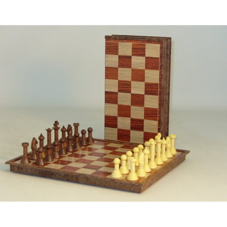 - Classic Game Collection Magnetic Faux Wood Chess Set