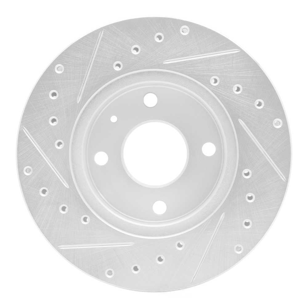 Dynamic Friction Company 631-57000R DFC Brake Rotor - Drilled And Slotted - Silver