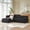 Black-LHF, variant on Leumius 96" Modular Sectional Sofa Couches,L-Shape Couch 3 Seat Modular Sofa Memory Foam Sectional Couches for Living Room, Cloud Couch with Oversized Chaise(Black,Left Facing Chaise)
