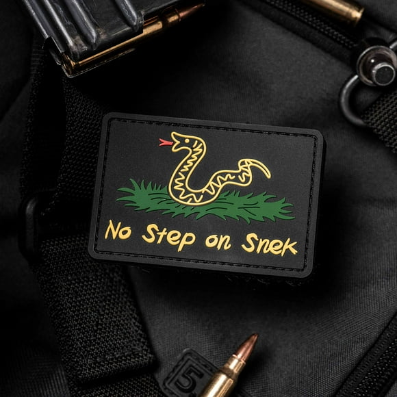 NEO Tactical Patch Moral en Caoutchouc PVC – Pièce de Fixation avec Crochet et Boucle – Version Moderne Ne Marche Pas sur Moi (Noir)