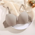 thumbnail image 5 of Sngxgn Lace Underwire Bra, Full-Coverage Lace Bra with Underwire C ups, Plunging Underwire Bra for Everyday Comfort(Grey,36/80B), 5 of 5