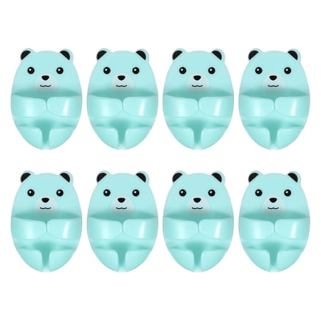 Ruanlalo Socket Hanger Cartoon Bear Design Socket Holder Self-Adhesive No-Punch Wall Socket Holders Cable Management Organizer