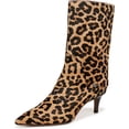 thumbnail image 3 of Franco Sarto Women's Alberta Pointed Toe Mid Calf Boot Camel Brown Leopard Print 7.5M, 3 of 5