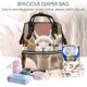 thumbnail image 5 of Easygdp Cute Alpaca in Daze para Bolsa de Bebé de Gran Capacidad con Múltiples Bolsillos, Bolsa de Pañales para Padres, Bolsa de Viaje Organizada y Elegante, 5 of 6