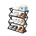 thumbnail image 1 of Zapatero Plegable, Diseño Creativo de Múltiples Capas, Organizador de Almacenamiento de Zapatos Portátil para Armario, Pasillo, Dormitorio, 1 of 7