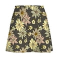 thumbnail image 5 of Boho Floral Skirt Women Vintage Flowers Print Elegant Mini Skirts Summer Street Style High, 5 of 7