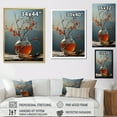 thumbnail image 4 of Designart "Enigmatic Charisma Of A Coral Vase" Abstract Still Lifes Floater Framed Canvas Wall Art, 4 of 5