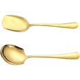thumbnail image 2 of 2pcs Stainless Steel Spoon Serving Spoon Shovel Spoon Long Handle Restaurant Serving Utensils, 2 of 2