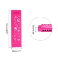 thumbnail image 2 of Harmónica translúcida Uxcell de colores variados, 10 agujeros, boca de ABS rosa, 2 of 7