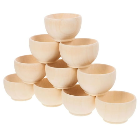 BEADCEST 20Pcs Wood Bowls For Students And Communities In Minimalist Style
