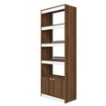 thumbnail image 6 of Manhattan Comfort Ratzer Bookcase from Engineered Wood in Brown and White, 6 of 9
