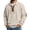 Beige, variant on Sweatshirt for Men Long Sleeve Solid Color Fashion Casual Stand Collar Pullover Sweater Loose Fit Tops