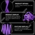 thumbnail image 3 of FONDOTIN Performance Ribbon Purple Silk and Wooden Handle Dancing Props 4Pcs, 3 of 8