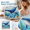thumbnail image 2 of Ocean Theme Pearl Art DIY Kit for Adults,3D Diamond Painting Craft with Pearl Beads,Beginner Friendly Coastal Wall Art and Home Decor,Whale, 2 of 9