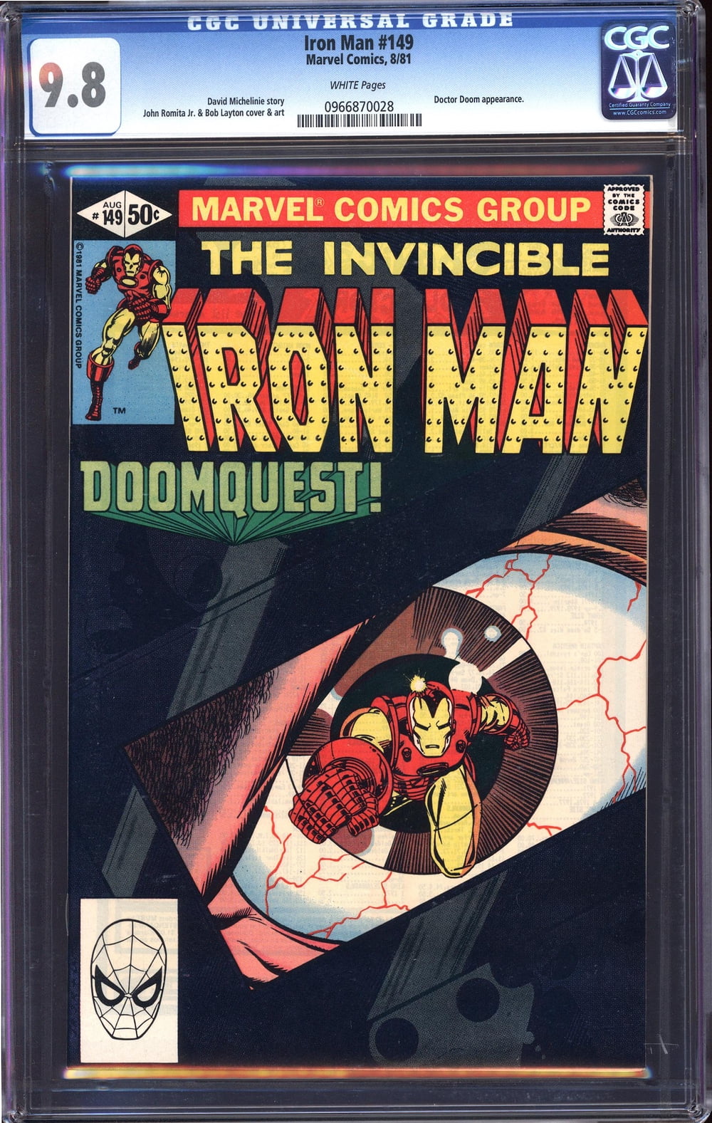 Iron Man #149 - CGC 9.8 Comic Book