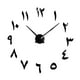 thumbnail image 4 of Reloj de pared decorativo de cuarzo Macarena DIY sin marco moderno 3D silencioso espejo acrílico negro, 4 of 8