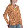 thumbnail image 6 of Uemuo Mushroom maple nuts Pattern Women's Hoodie with Eye-catching Drawstrings- Casual Pullover Hoodie with Kangaroo Pocket, Stylish Hooded Sweatshirt-Small, 6 of 7