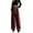 Red, variant on Sngxgn Pants for Women Elastic High Waist Drawstring Lounge Trousers Casual Loose Pants with Pockets(Coffee,L)