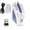 White Blue, variant on Yajisi RGB Gaming Mouse Wired/BT/2.4G 3 Modes Connectivity with Ergonomic Design for Computer, 5.12 inches / 13 cm, Yellow