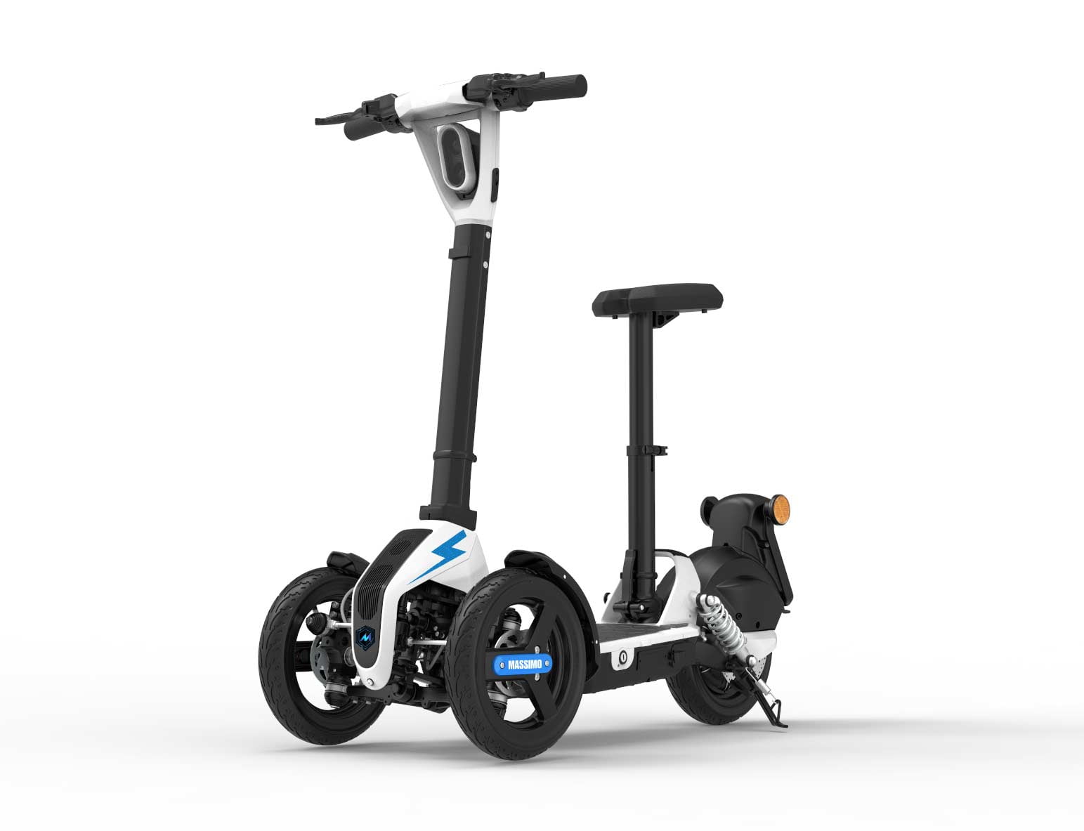 Massimo iLark 400W Foldable Electric E Scooter 3 Wheel 15mph up to 22