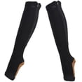 thumbnail image 3 of Sport Socks, Middle Tube Exquisite Workmanship Vein Socks  for Woman for Man Zipper Socksblack + copper bottom, 3 of 7